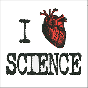 I Heart Science Sticker
