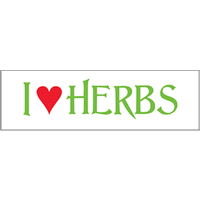 I Love Herbs Sticker