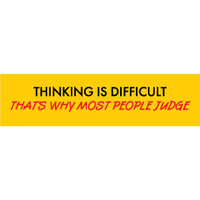 Thinking Is Difficult Bumper Sticker